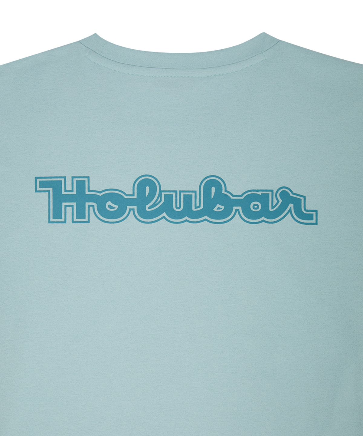 홀루바(HOLUBAR) Lettering Logo T Shirt Sky Blue