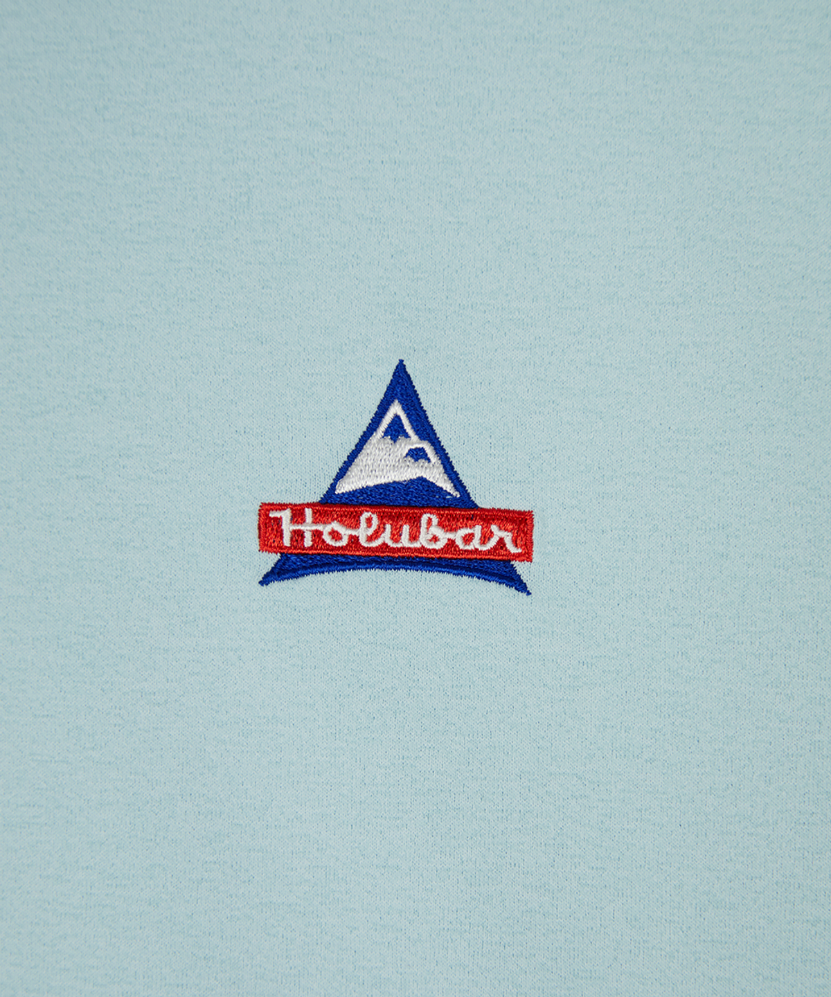 홀루바(HOLUBAR) Lettering Logo T Shirt Sky Blue