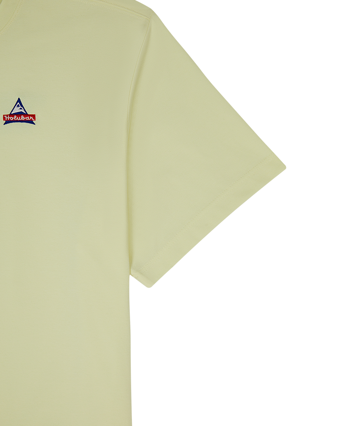 홀루바(HOLUBAR) Lettering Logo T Shirt Yellow