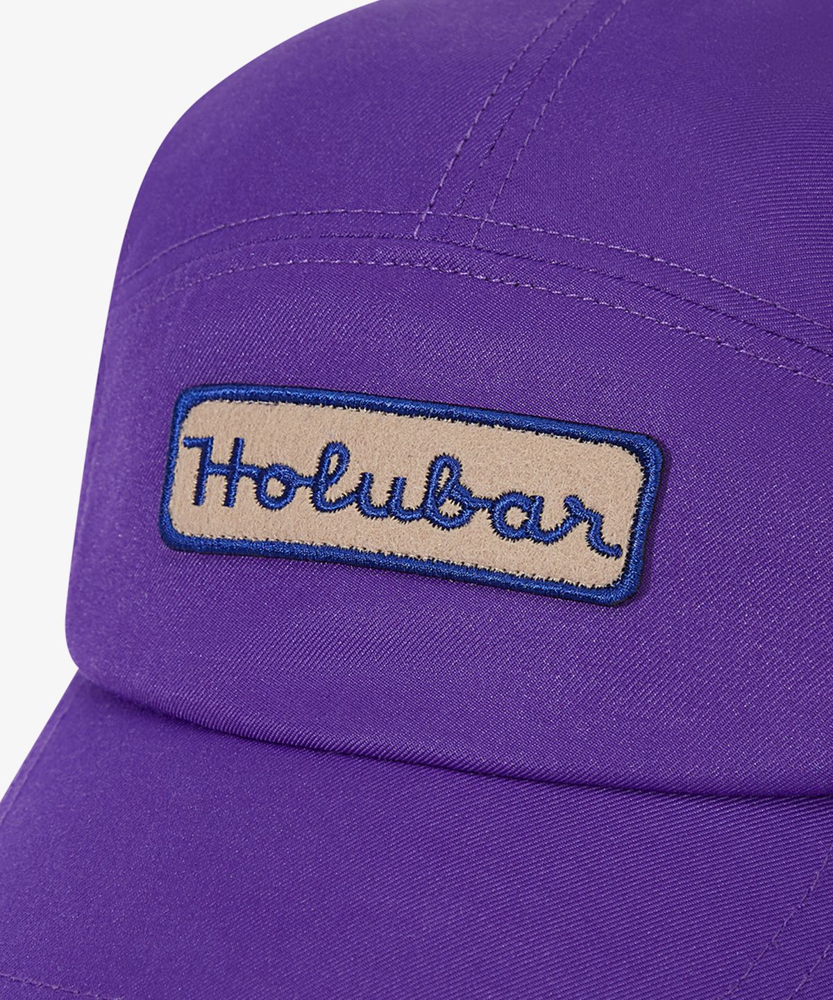 홀루바(HOLUBAR) 5P Logo Solid Camp Cap Purple