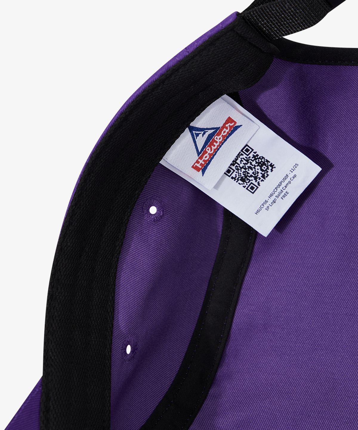 홀루바(HOLUBAR) 5P Logo Solid Camp Cap Purple