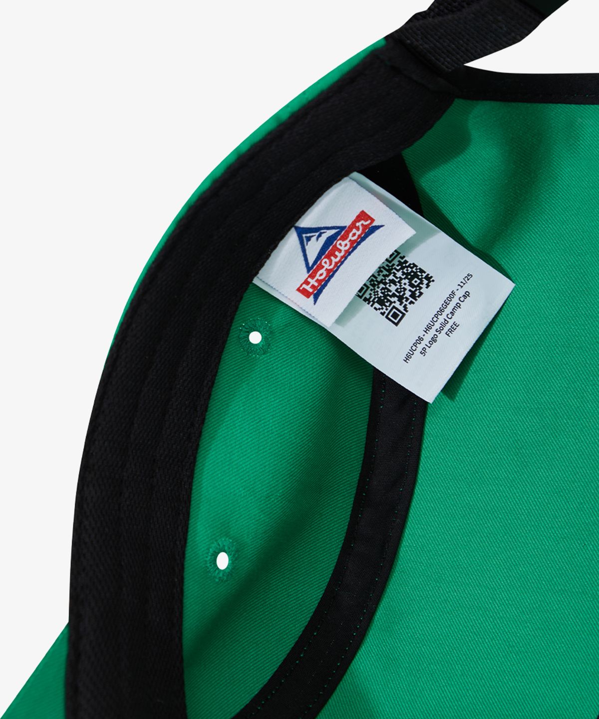 홀루바(HOLUBAR) 5P Logo Solid Camp Cap Green