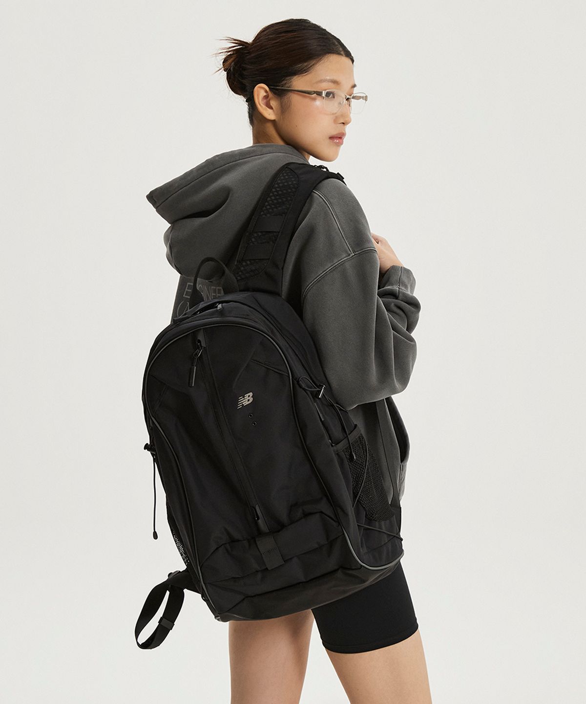 뉴발란스(NEW BALANCE) NBGCGSS107 / Trail Lining Backpack (BLACK)