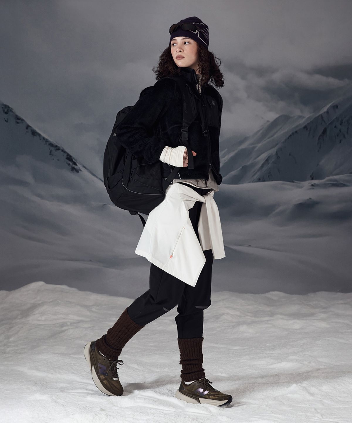 뉴발란스(NEW BALANCE) NBGCGSS107 / Trail Lining Backpack (BLACK)
