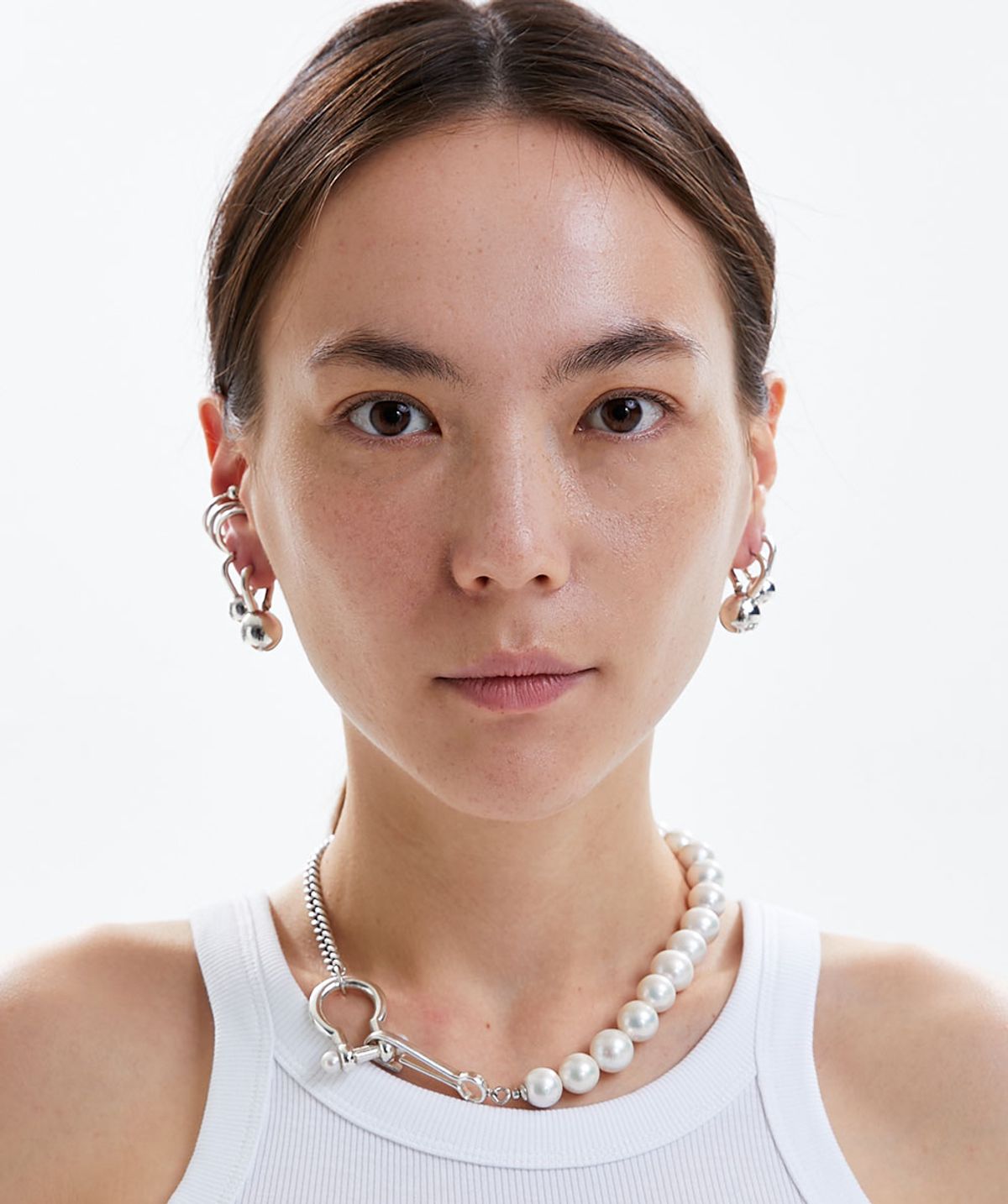 그라스마티네(GRASSE MATINEE) Unbalanced Pearl Necklace