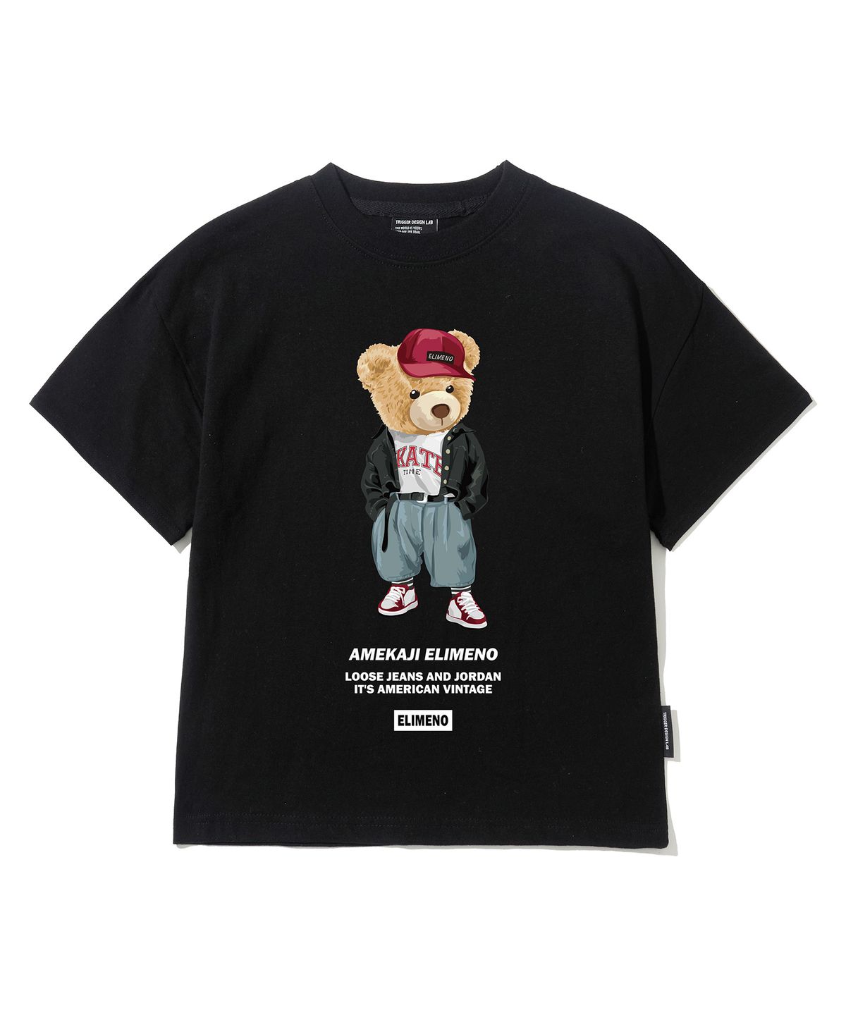 엘리메노영스터(ELIMENOYOUNGSTER) EY 아메카지 베어 키즈 반팔티 4Color