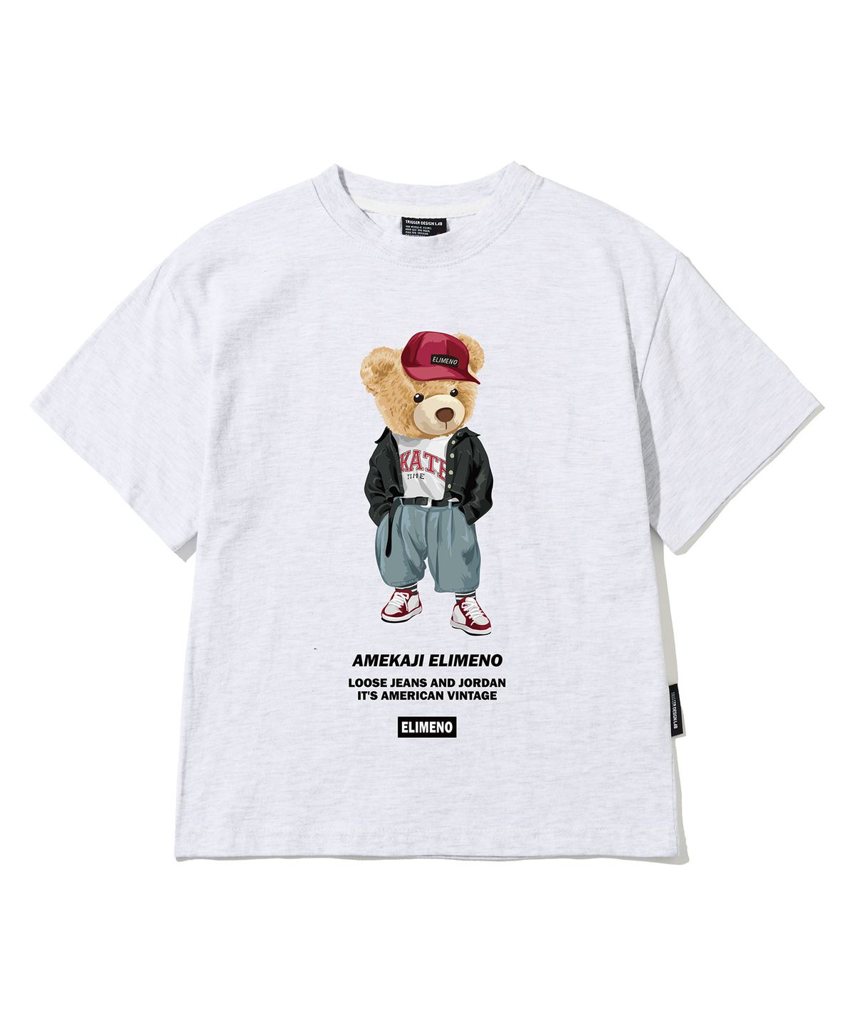 엘리메노영스터(ELIMENOYOUNGSTER) EY 아메카지 베어 키즈 반팔티 4Color
