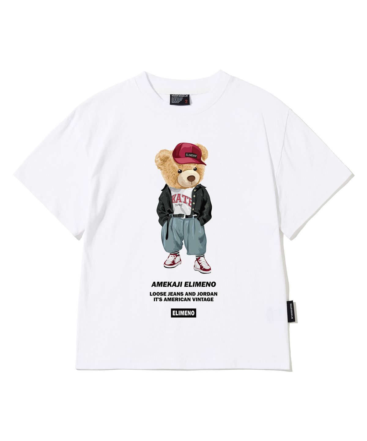 엘리메노영스터(ELIMENOYOUNGSTER) EY 아메카지 베어 키즈 반팔티 4Color