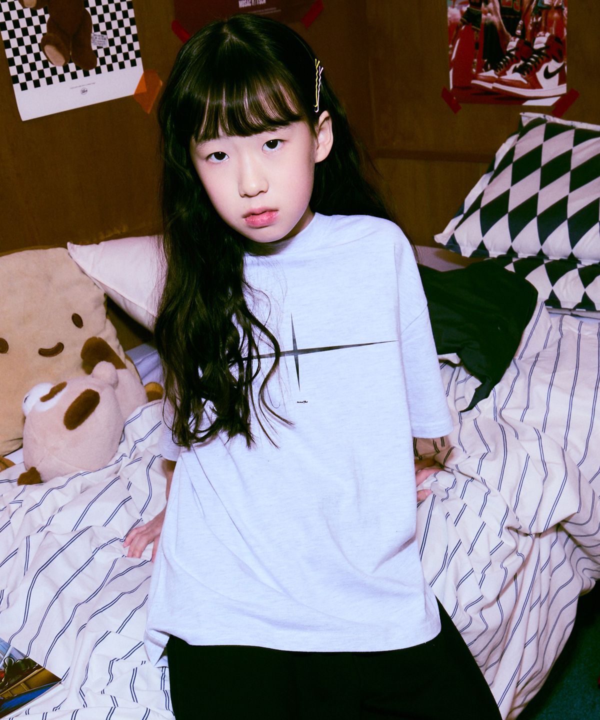 엘리메노영스터(ELIMENOYOUNGSTER) EY 플랫 키즈 반팔티 4Color