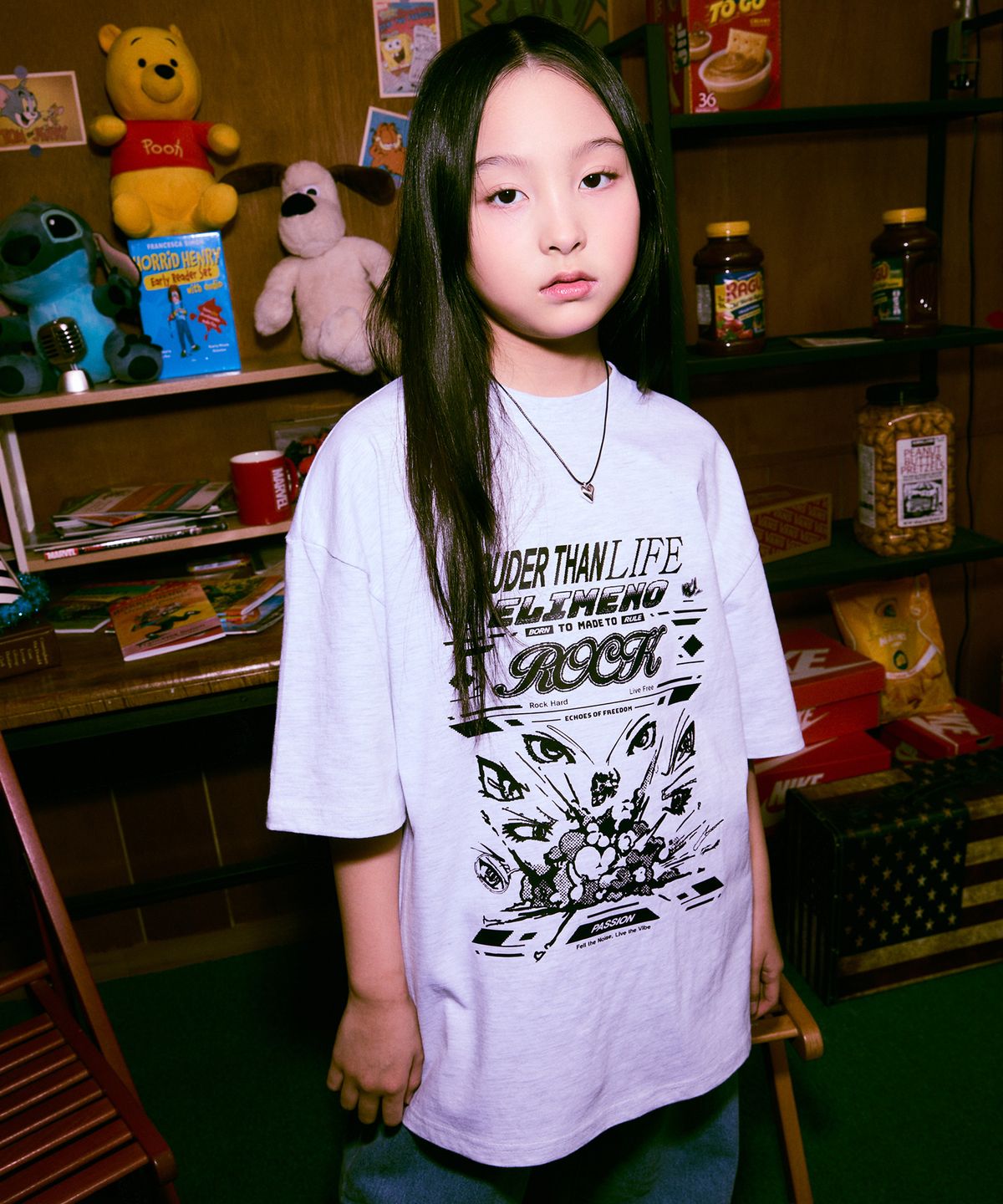 엘리메노영스터(ELIMENOYOUNGSTER) EY 라우더 키즈 반팔티 4Color