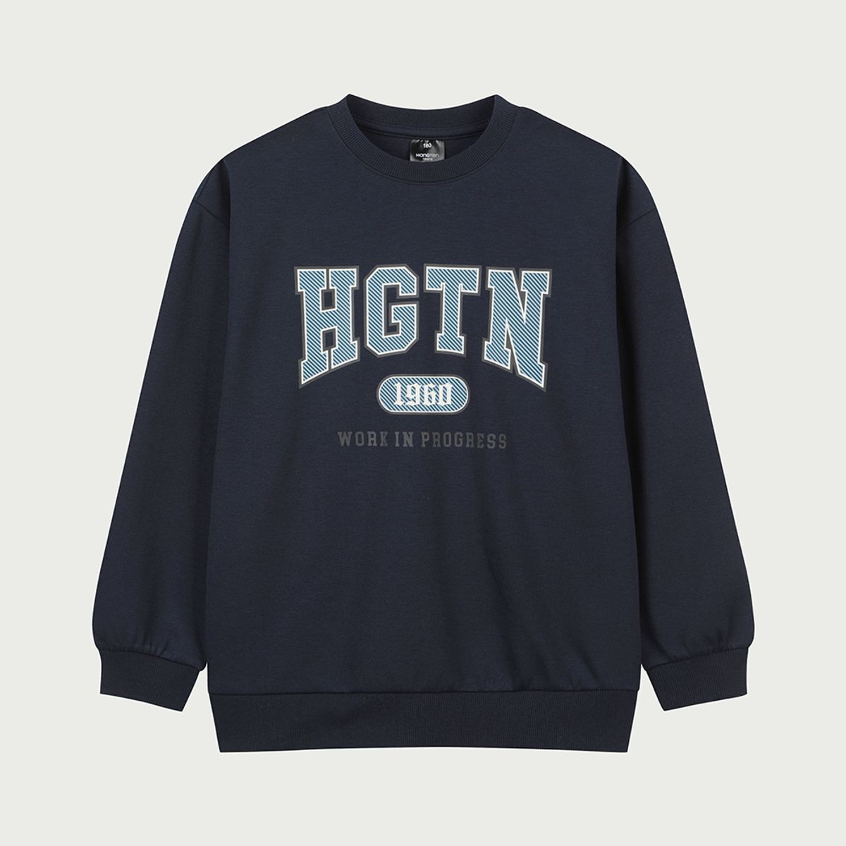 행텐 틴즈(HANGTEN TEENS) 틴즈 더블페이스 로고 레터 맨투맨_097(14560-031-207-07)