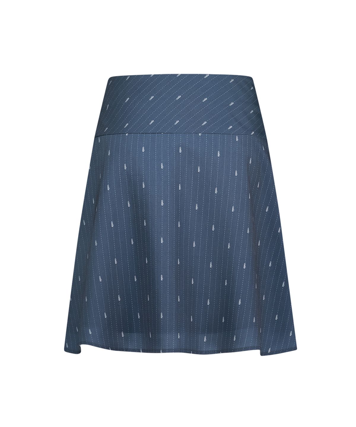에즈이프 캘리(ASIF CALIE) CALIE LOGO STRIPE MIDI SKIRT NAVY