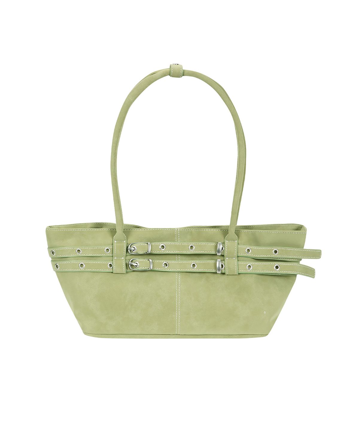 여밈(YEOMIM) mini belted boat bag (avocado)