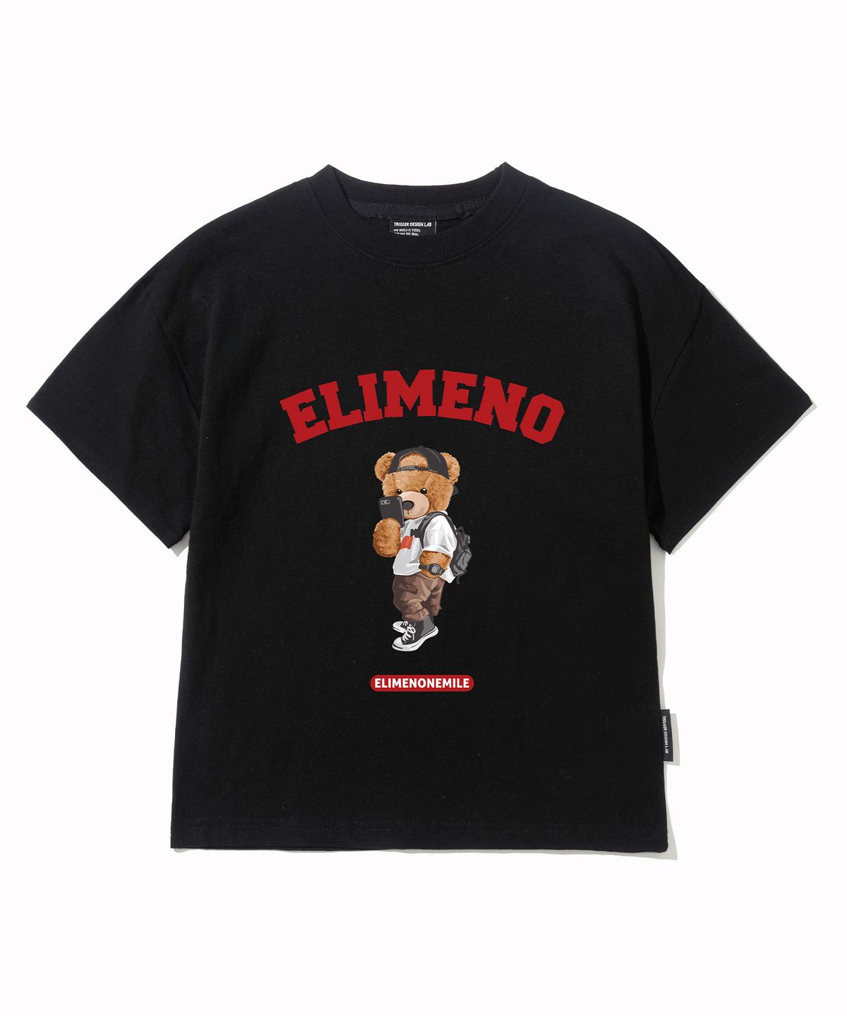 엘리메노영스터(ELIMENOYOUNGSTER) EY 셀피 베어 키즈 반팔티 4Color