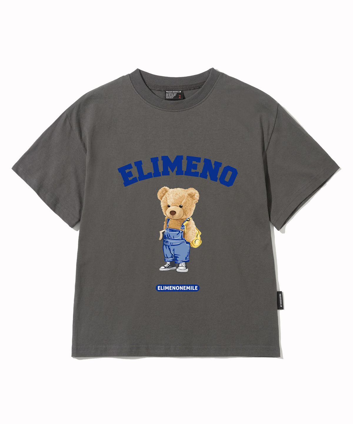엘리메노영스터(ELIMENOYOUNGSTER) EY 스터디 베어 키즈 반팔티 4Color