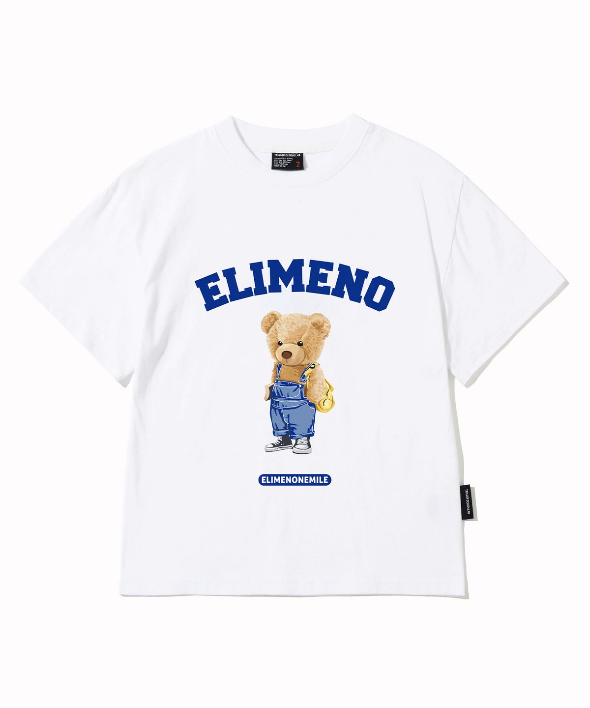 엘리메노영스터(ELIMENOYOUNGSTER) EY 스터디 베어 키즈 반팔티 4Color