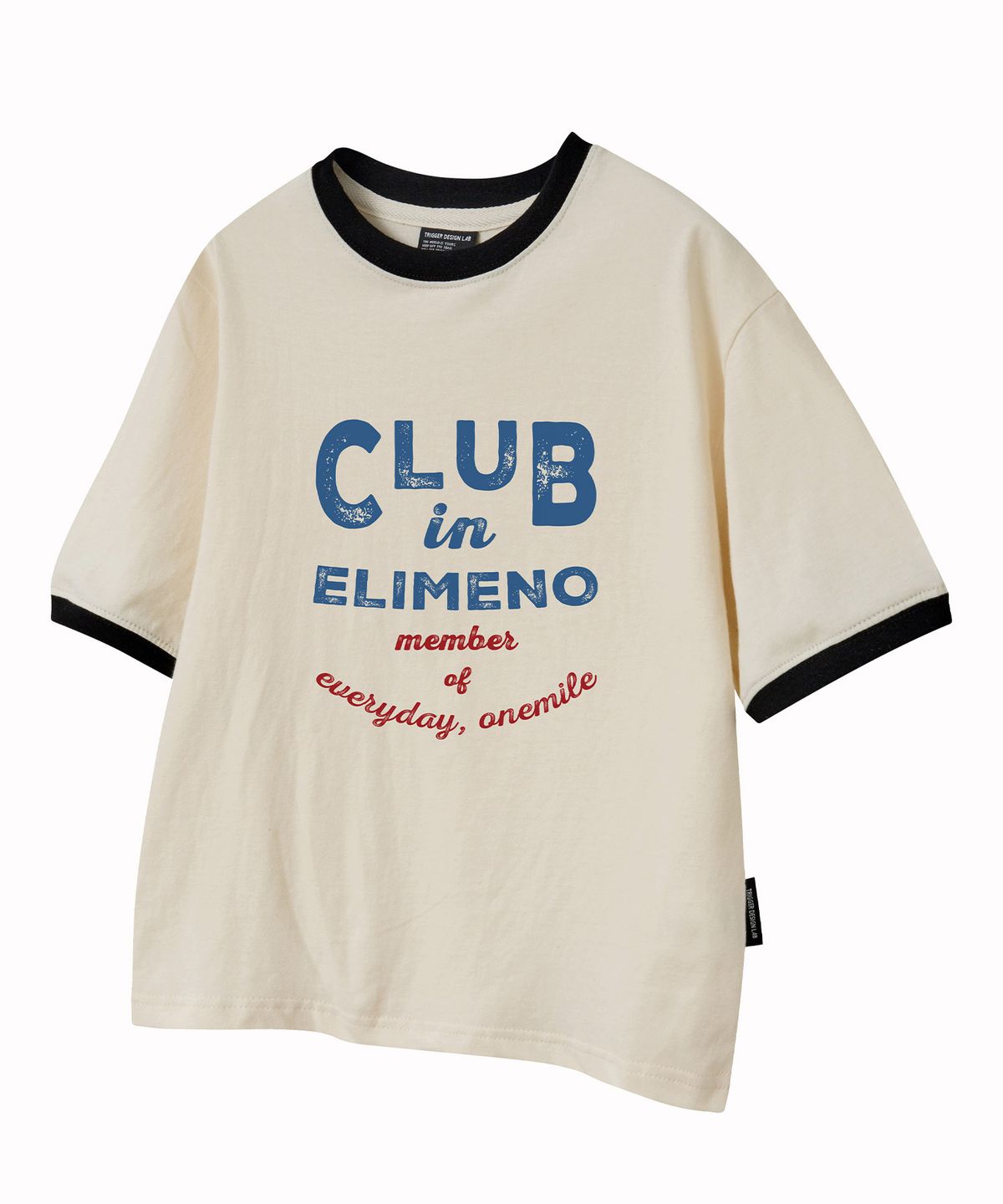 엘리메노영스터(ELIMENOYOUNGSTER) EY 클럽 원마일 키즈 링거 반팔티 5Color