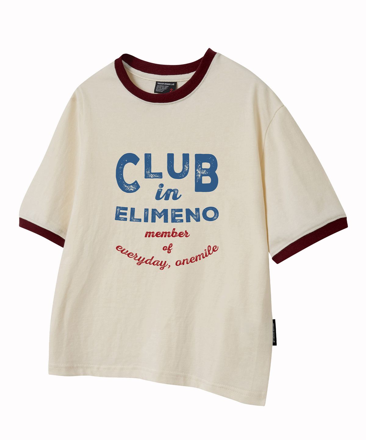 엘리메노영스터(ELIMENOYOUNGSTER) EY 클럽 원마일 키즈 링거 반팔티 5Color