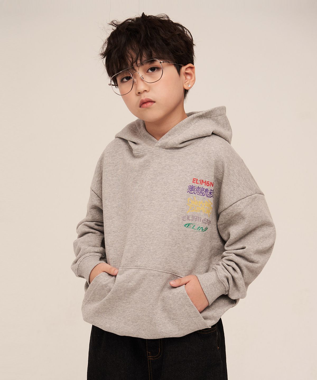 엘리메노영스터(ELIMENOYOUNGSTER) EY 디버스 키즈 후드티 3Color
