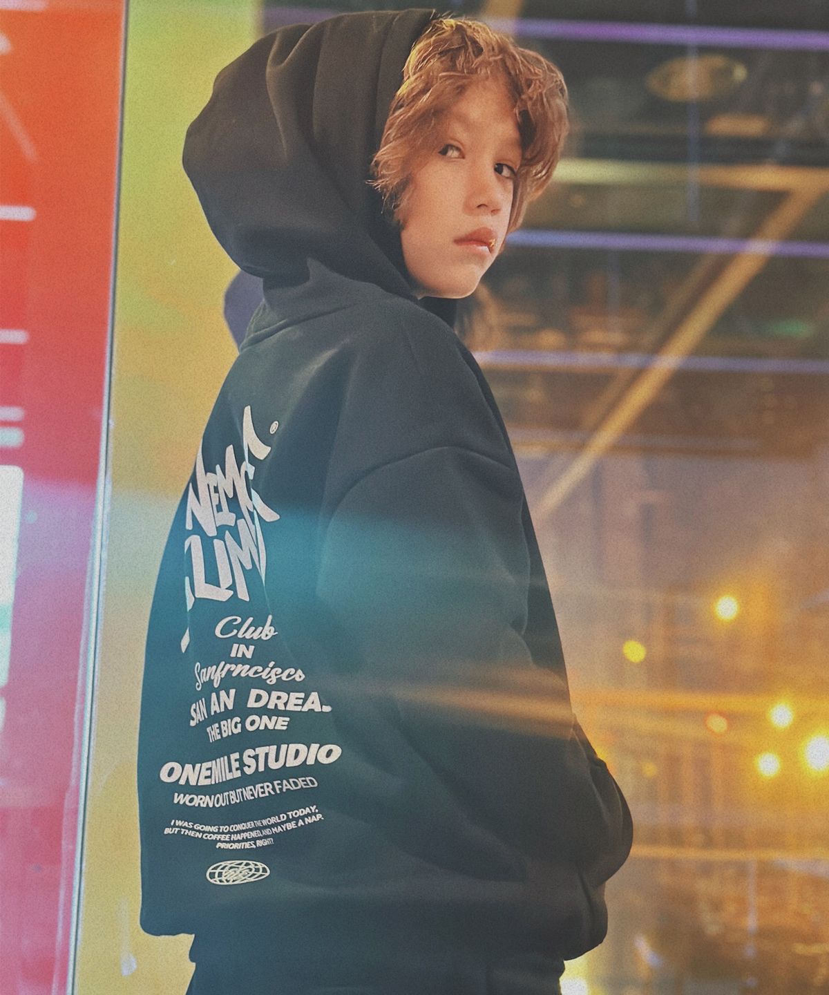 엘리메노영스터(ELIMENOYOUNGSTER) EY 빅원 키즈 후드티 3Color