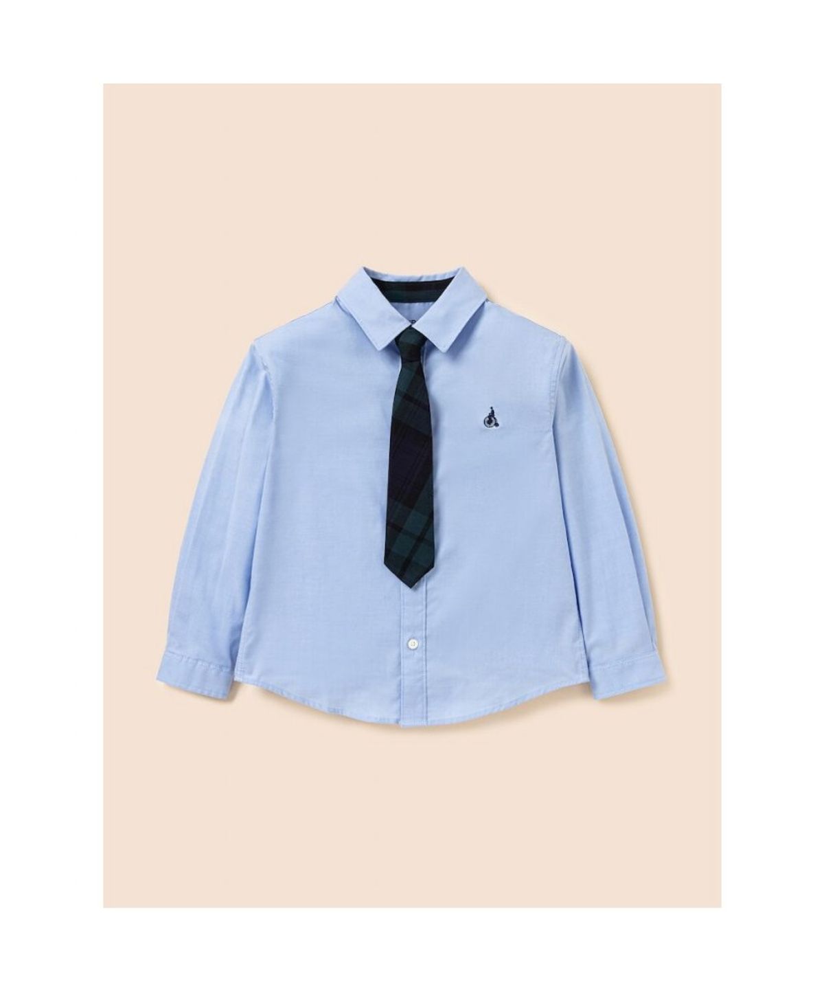 빈폴 키즈(BEANPOLE KIDS) [Essential] 옥스포드 셔츠 & 넥타이 세트  블루 (BI6164UE1P) (BI6164UE1P)