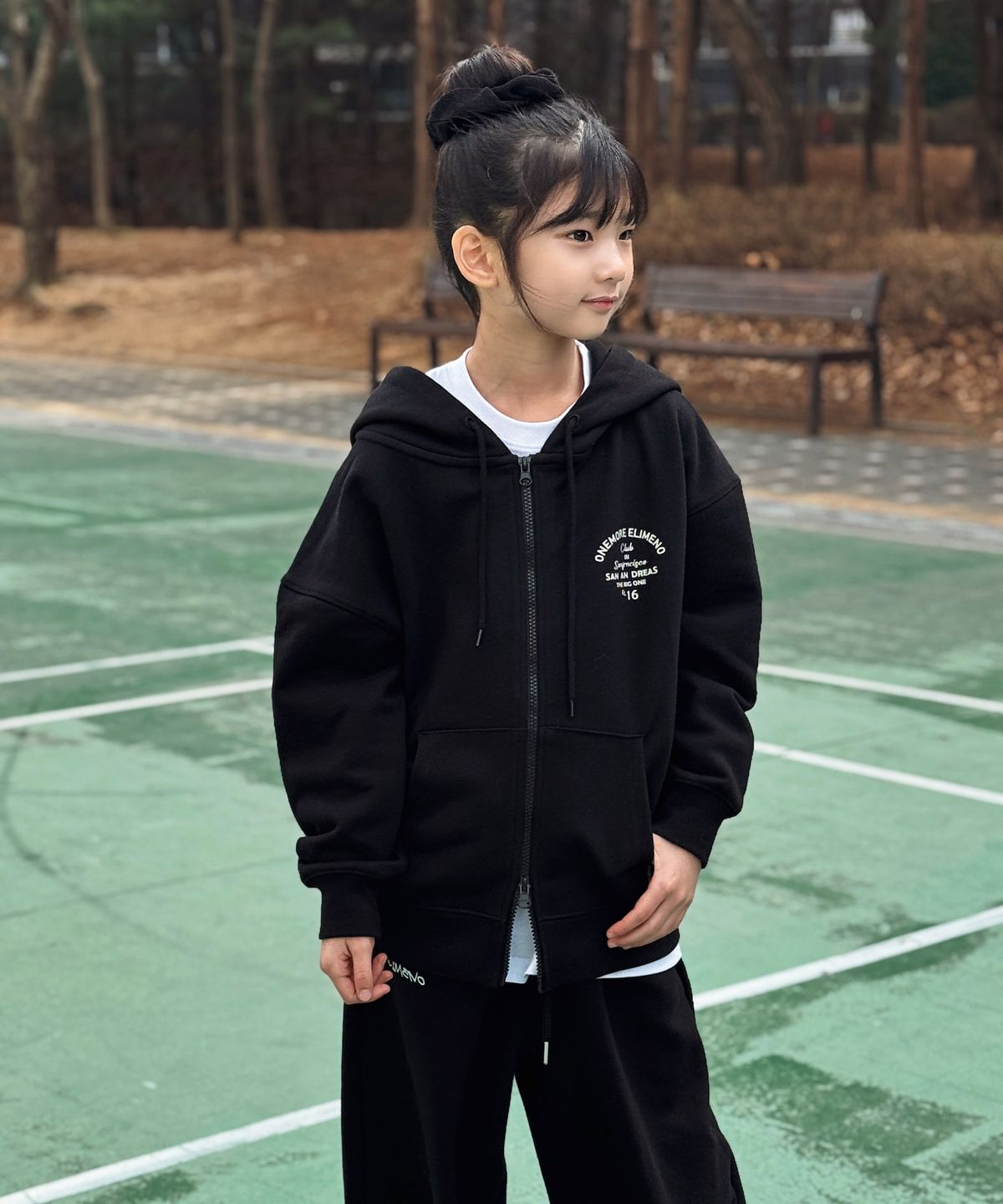 엘리메노영스터(ELIMENOYOUNGSTER) EY 안드레아스 2WAY 키즈 후드집업 2Color