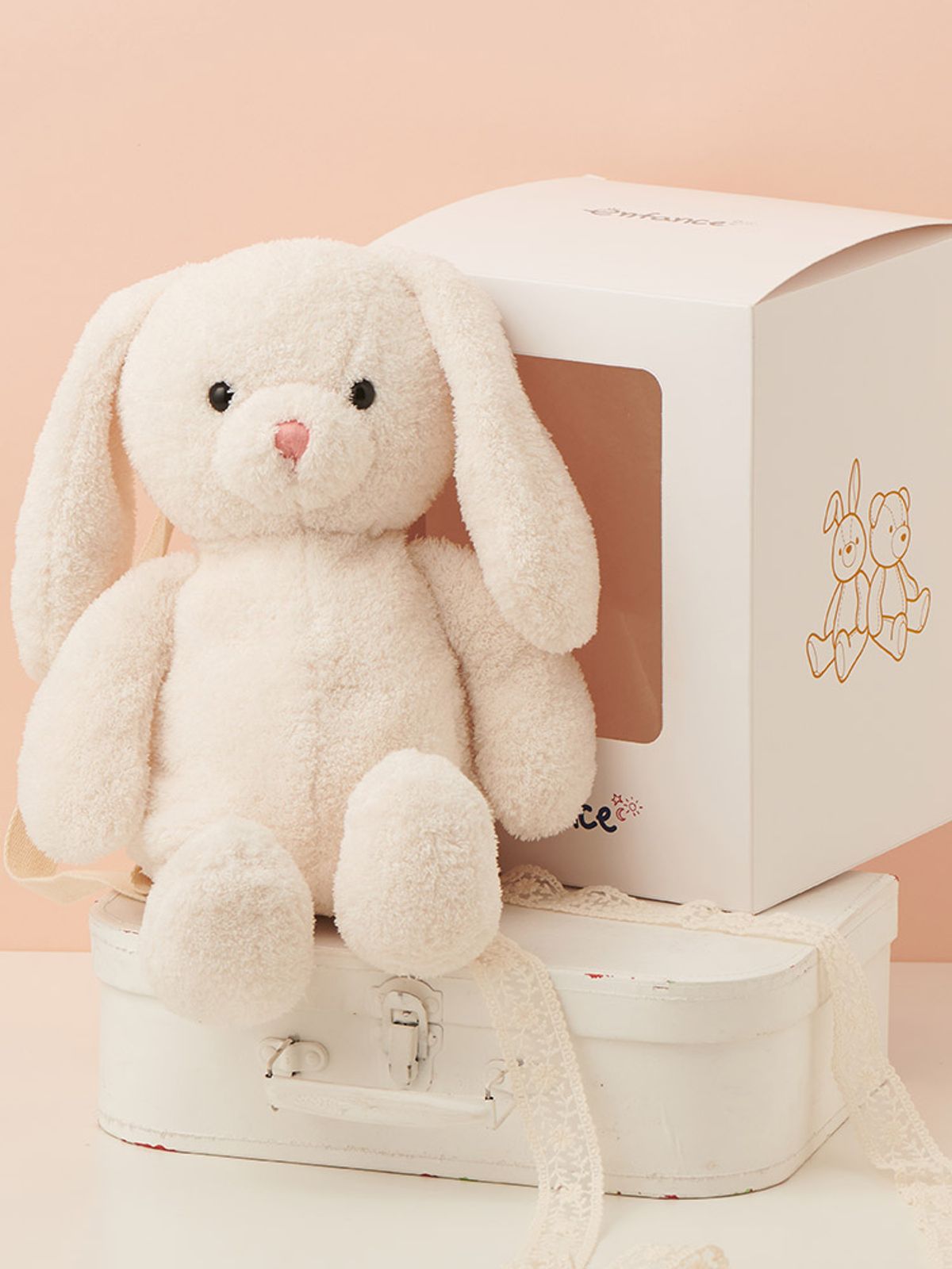 해피랜드(HAPPYLAND) [선물추천] 앙이팡이 애착인형 가방 (토끼/곰)