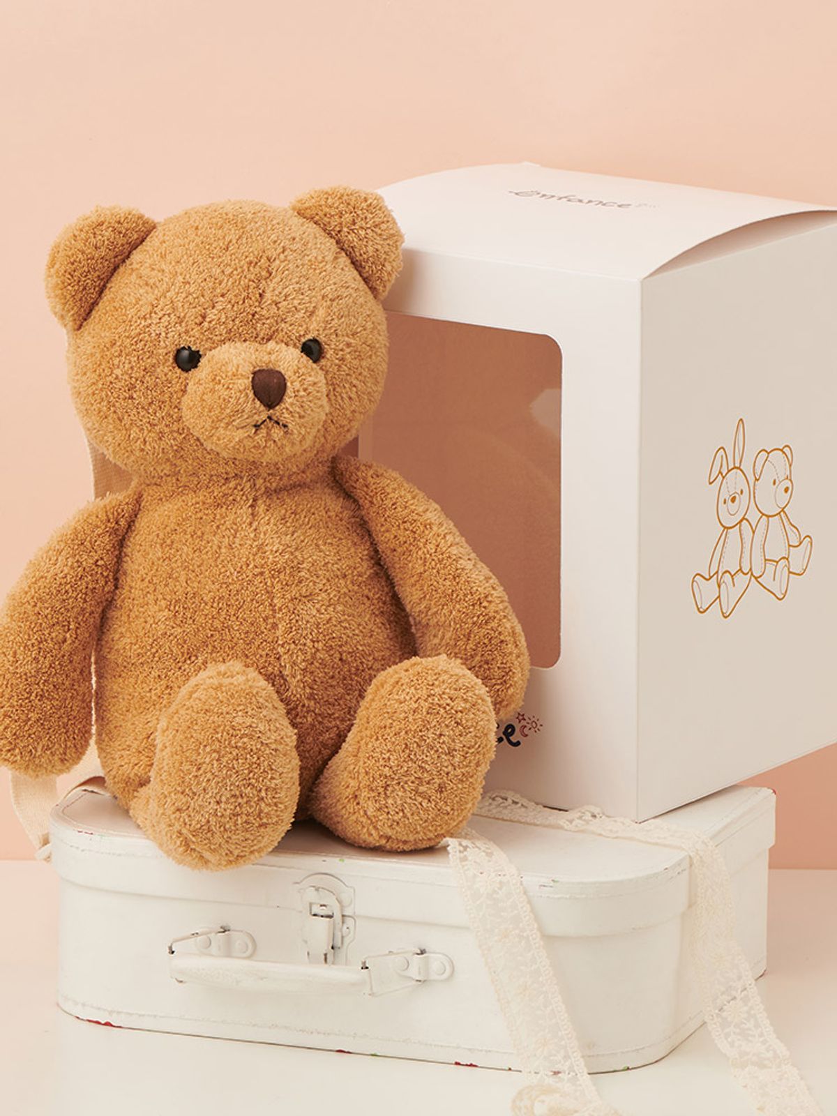 해피랜드(HAPPYLAND) [선물추천] 앙이팡이 애착인형 가방 (토끼/곰)