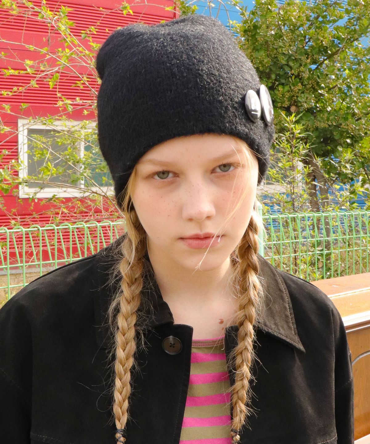 슬리피슬립(SLEEPYSLIP) FROST BLACK BEANIE