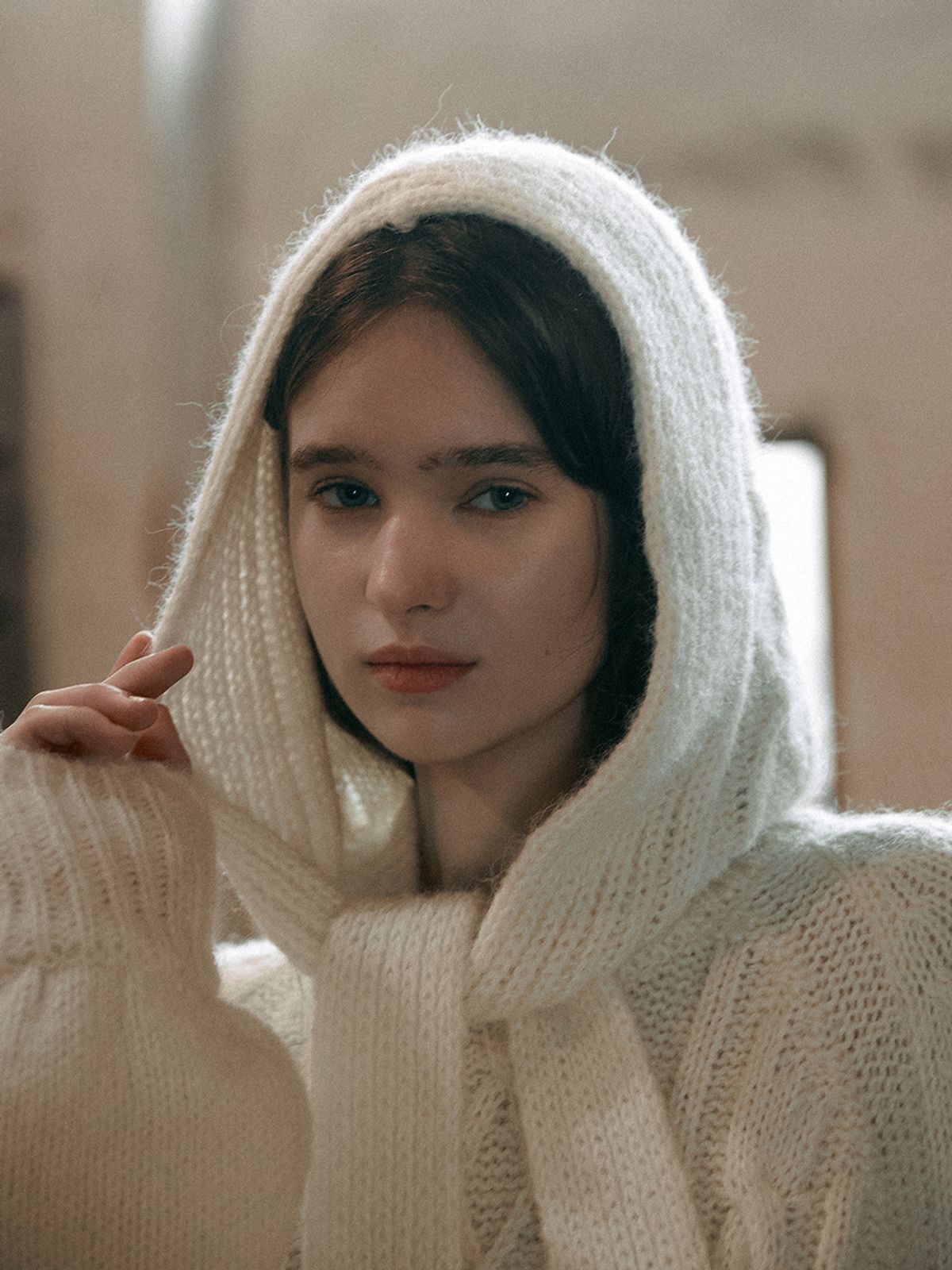 르니나(LENINA) SYLVIA cable balaclava_2colors