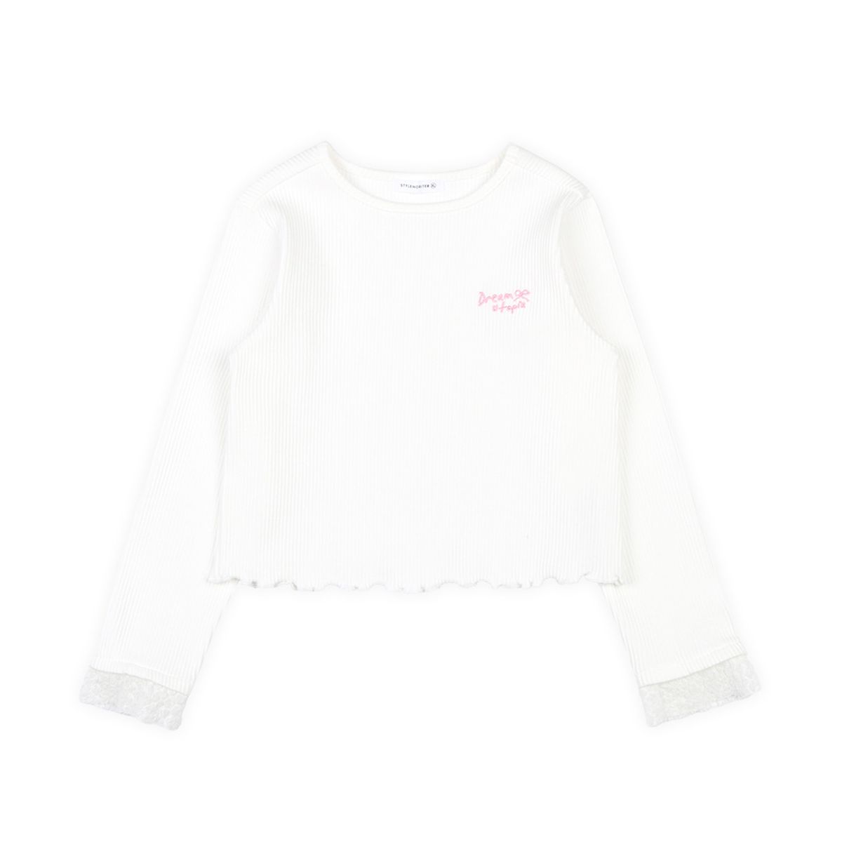 스타일노리터(STYLE NORITER) 유토피아 골지 레이스 티셔츠