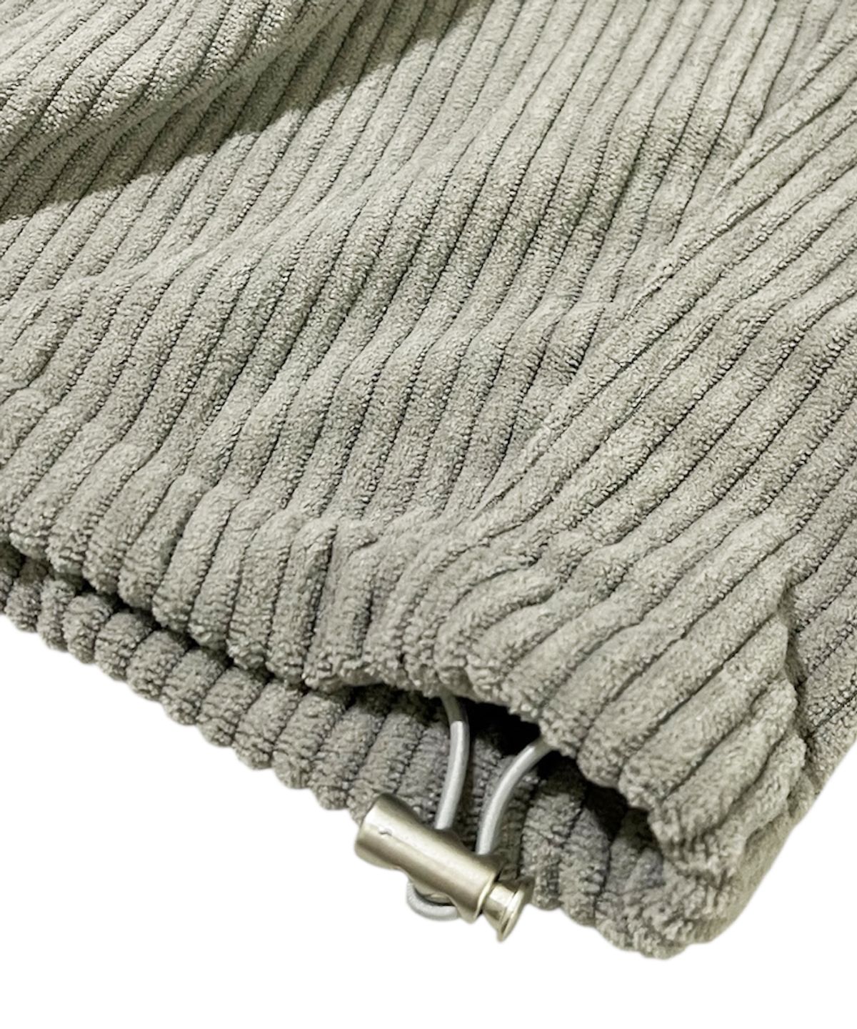 스케이터락(SK8ER ROCK) Vintage Label Corduroy Wide Pants ((gray))