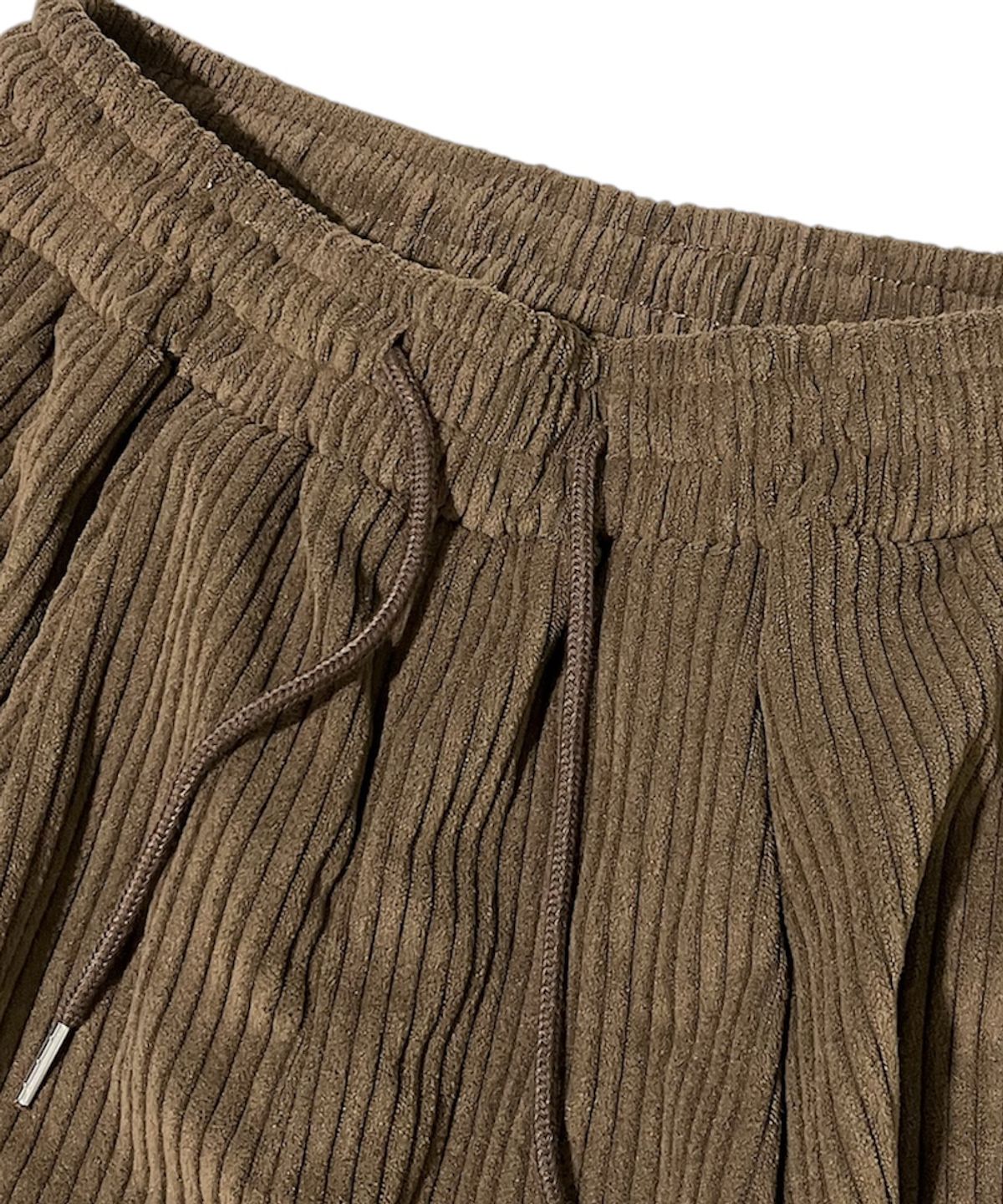 스케이터락(SK8ER ROCK) Vintage Label Corduroy Wide Pants ((brown))