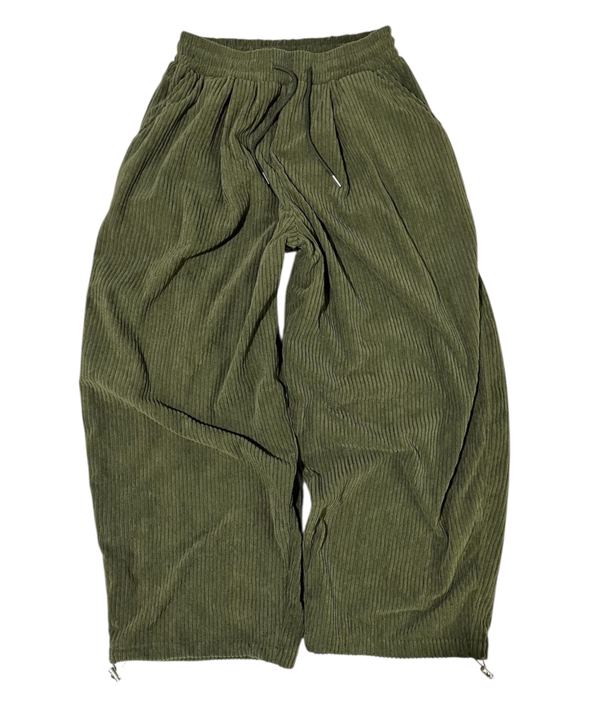 스케이터락(SK8ER ROCK) Vintage Label Corduroy Wide Pants ((khaki))
