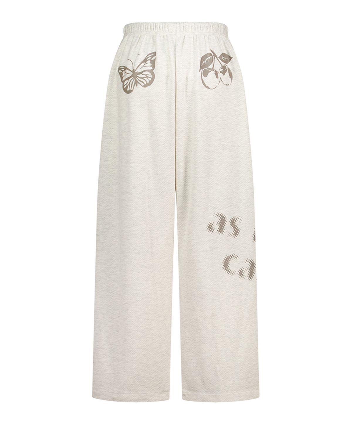 에즈이프 캘리(ASIF CALIE) SPRING GRAPHIC WIDE PANTS OATMEAL