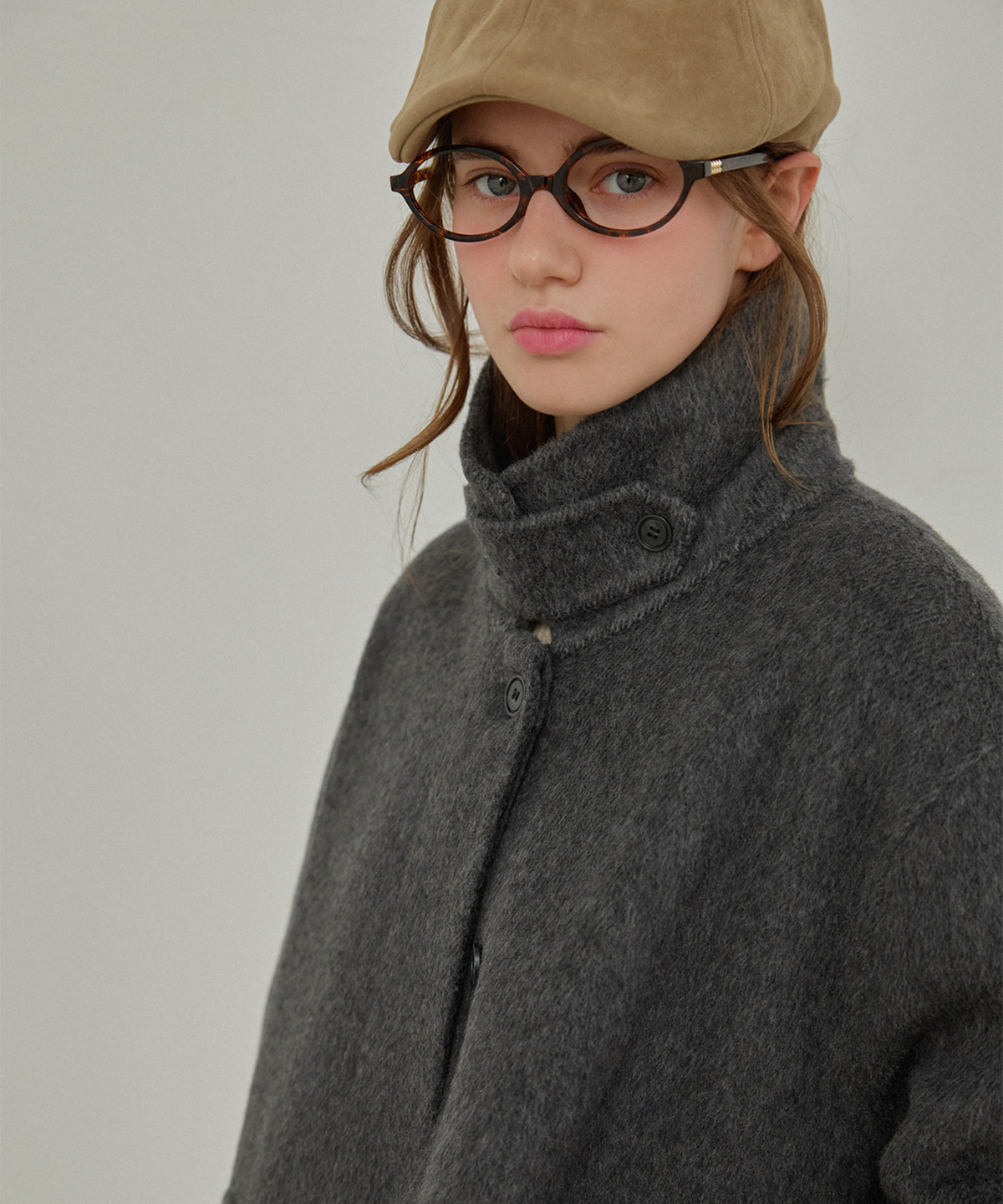 슬로우롤리(SLOWLOLLI) Balmacan wool handmade coat_2 Colors