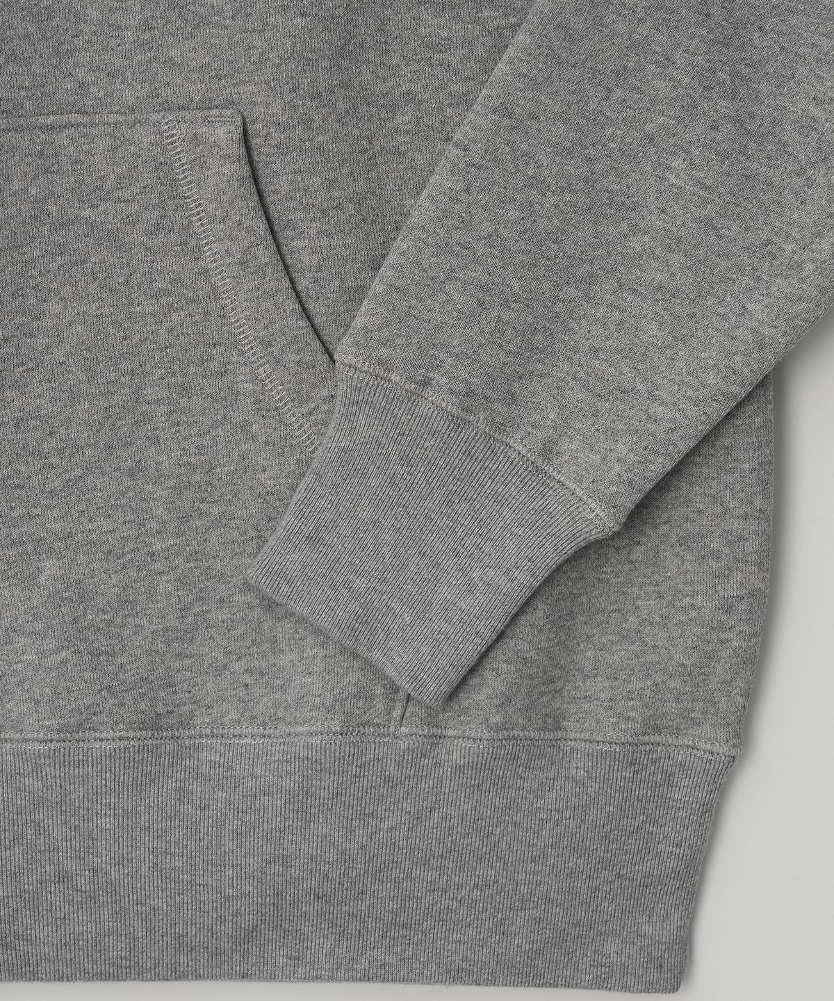 조질롱(JOJILONG) JN344 USA Cotton Half Zip Fleece Hoodie - MELANGE
