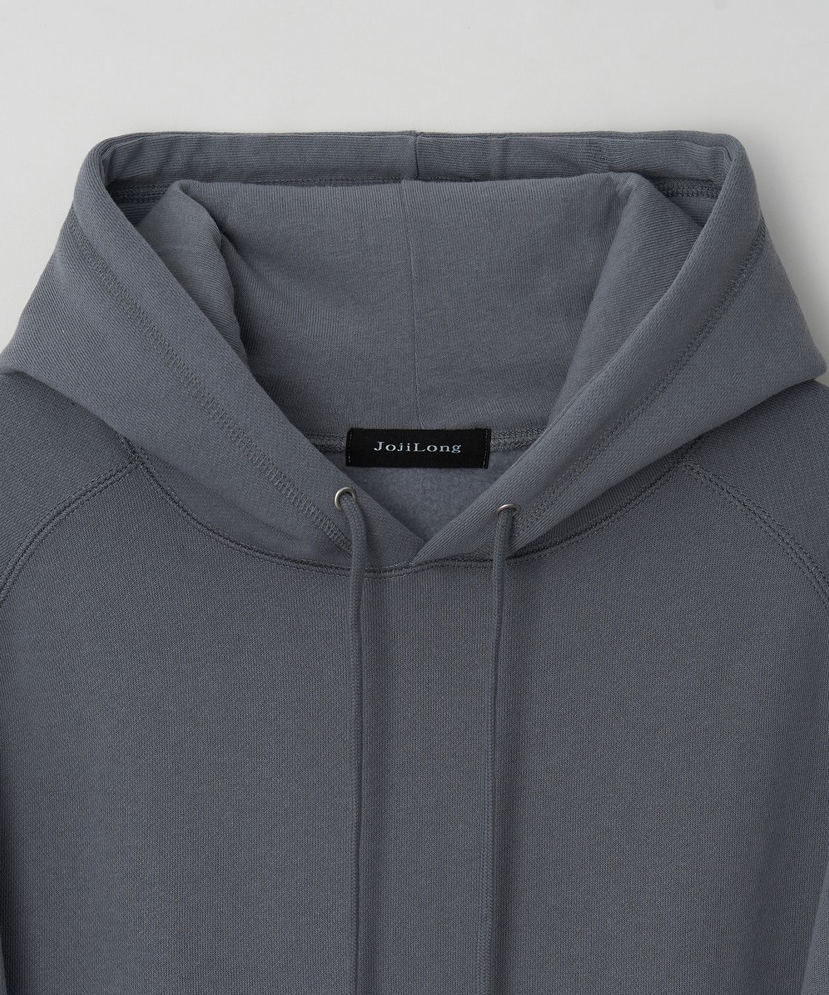 조질롱(JOJILONG) JN345 USA Cotton Reglan Fleece Hoodie - BLUE GREY