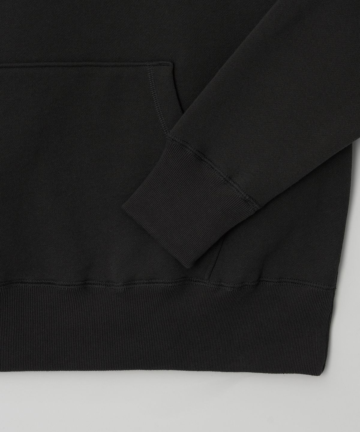 조질롱(JOJILONG) JN345 USA Cotton Reglan Fleece Hoodie - CHARCOAL