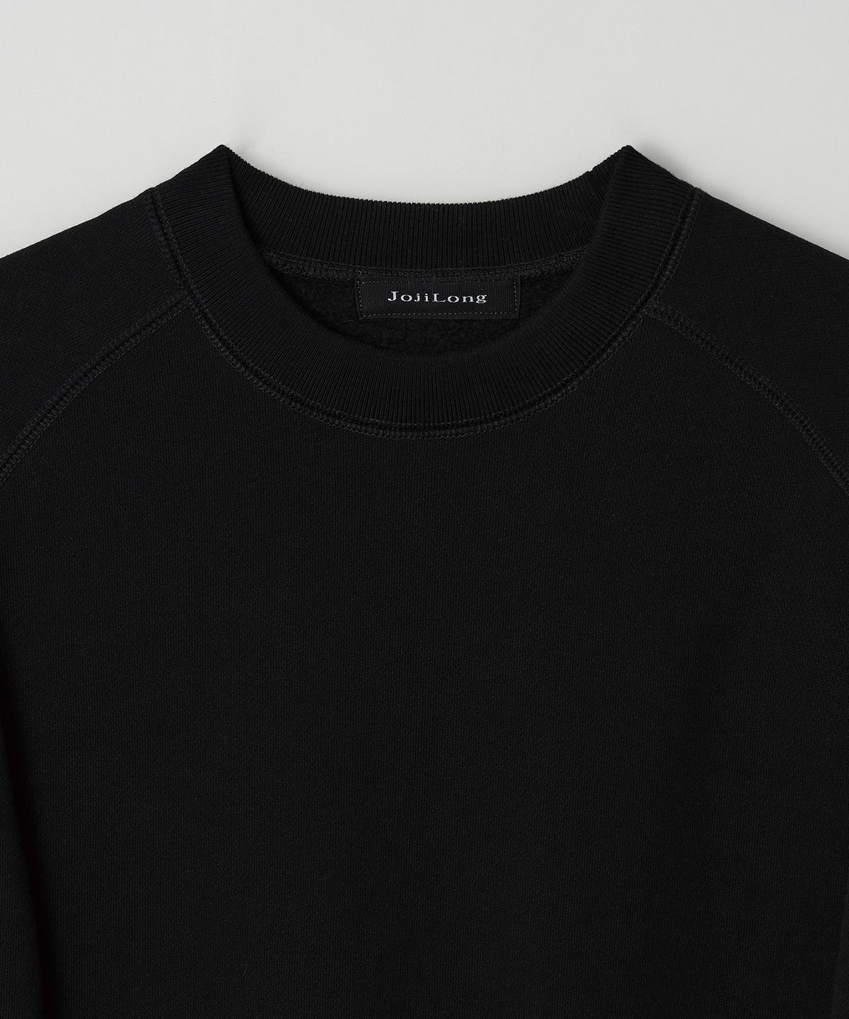조질롱(JOJILONG) JN346 USA Cotton Reglan Sweatshirt - BLACK