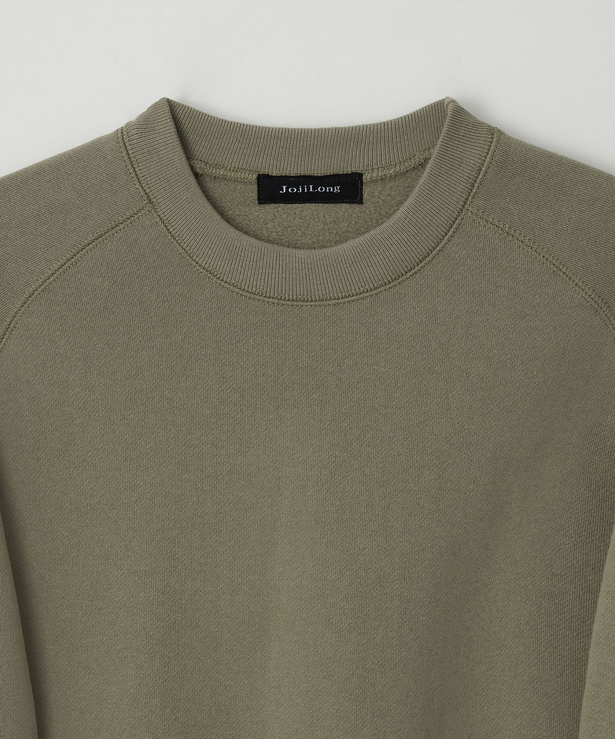 조질롱(JOJILONG) JN346 USA Cotton Reglan Sweatshirt - KHAKI BEIGE