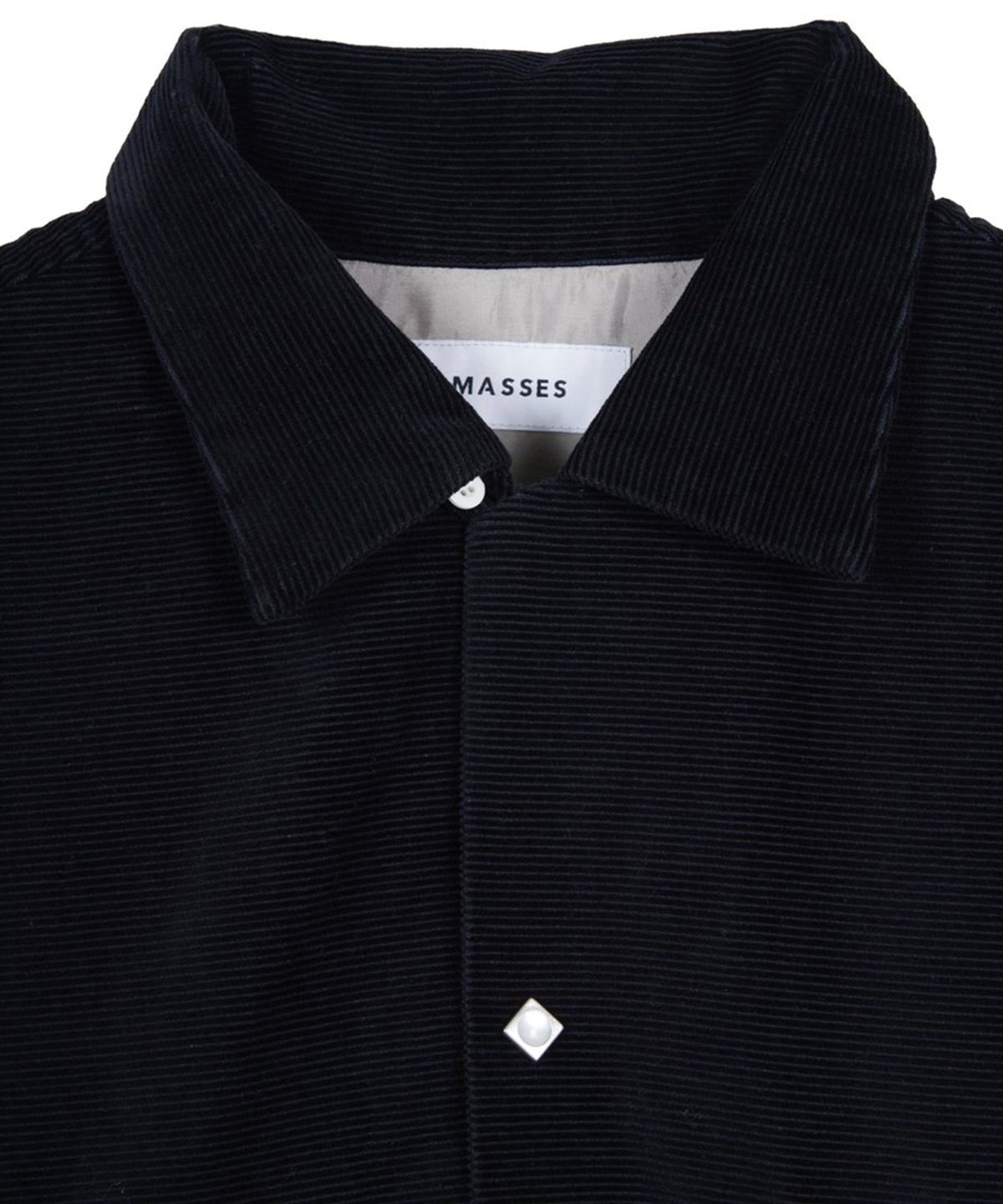 마시스(MASSES) WESTERN CORDUROY SHIRT - BLACK