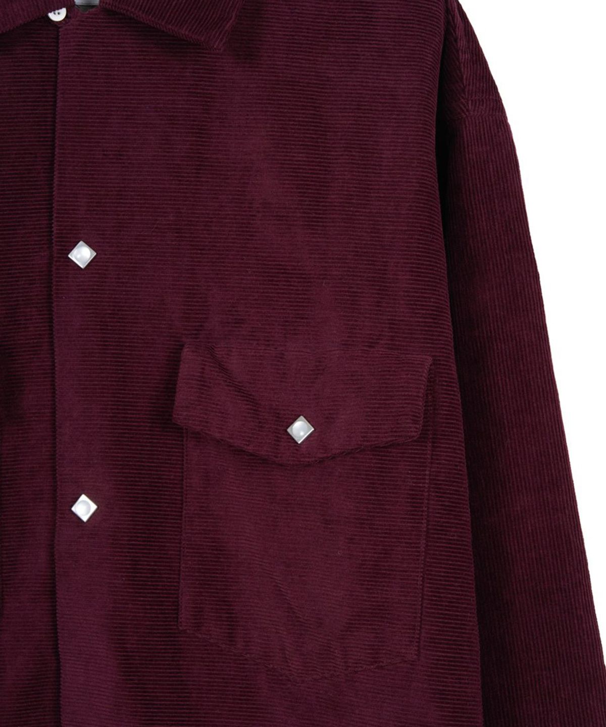 마시스(MASSES) WESTERN CORDUROY SHIRT - BURGUNDY