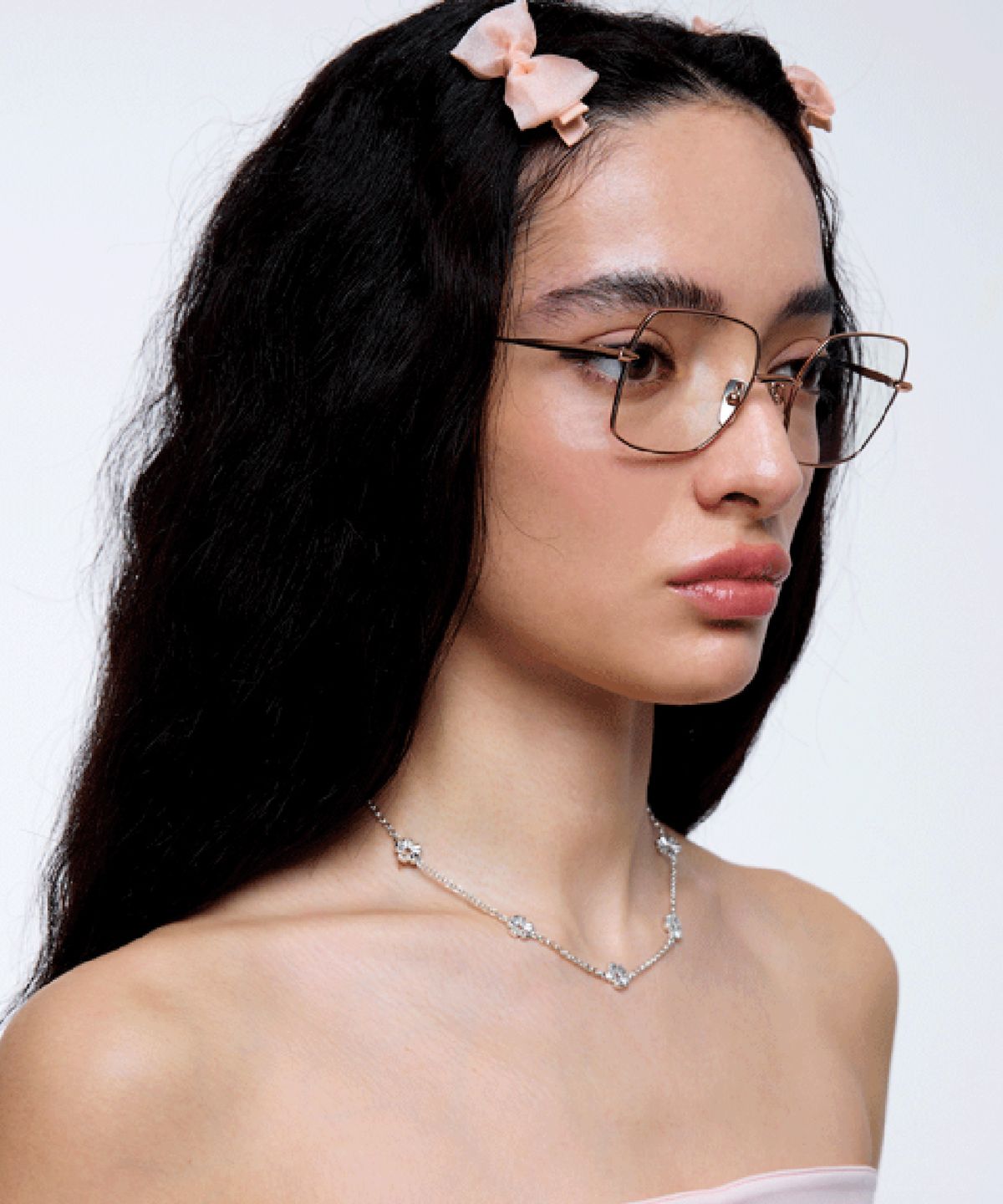 그라스마티네(GRASSE MATINEE) Cherry Blossom Necklace Silver