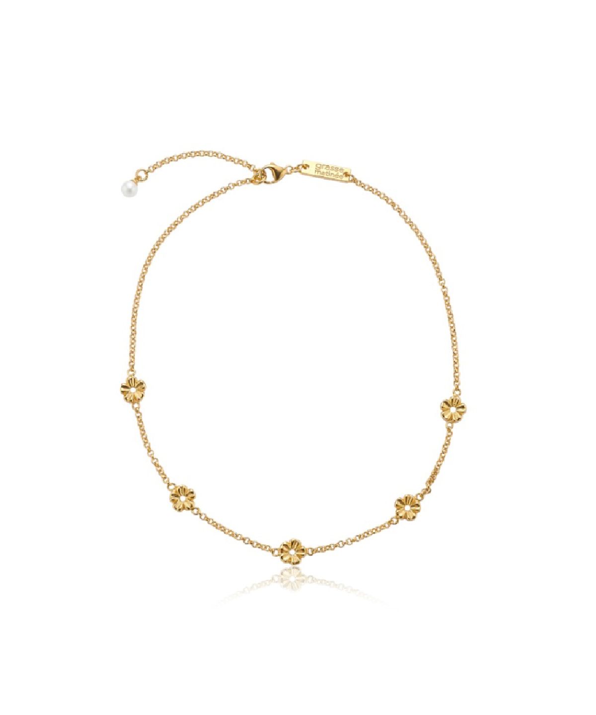 그라스마티네(GRASSE MATINEE) Cherry Blossom Necklace  Gold