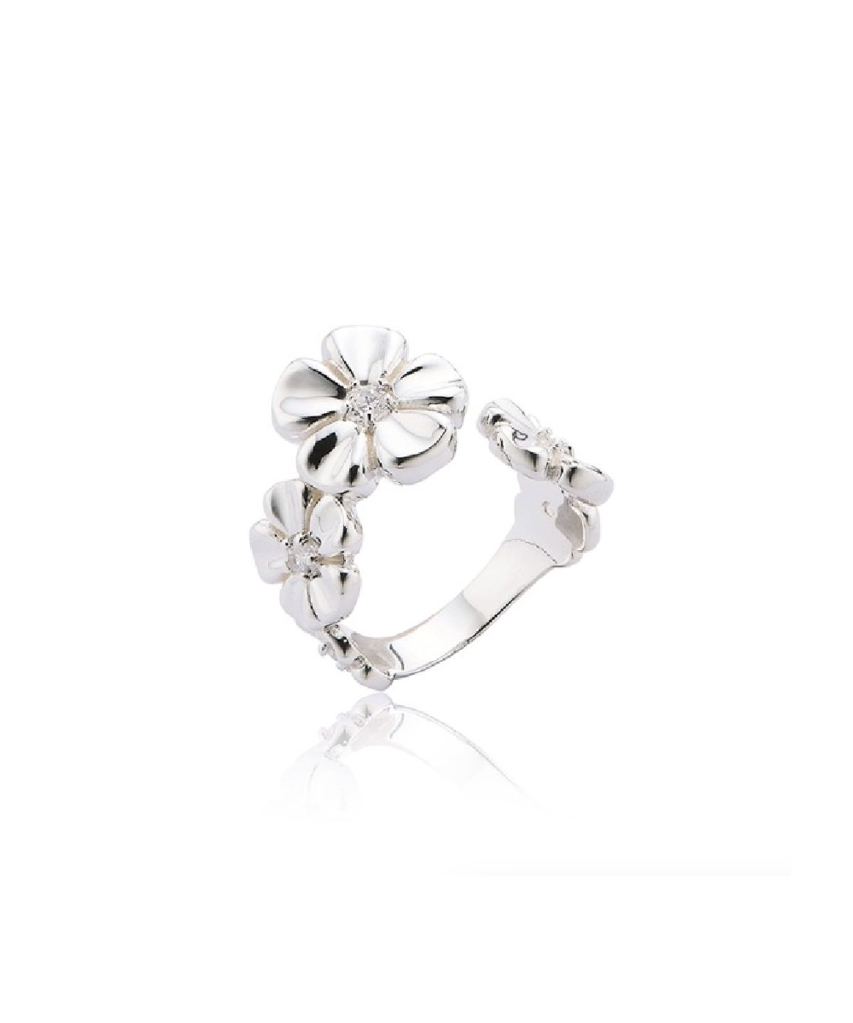 그라스마티네(GRASSE MATINEE) Cherry Blossom Open Ring Silver