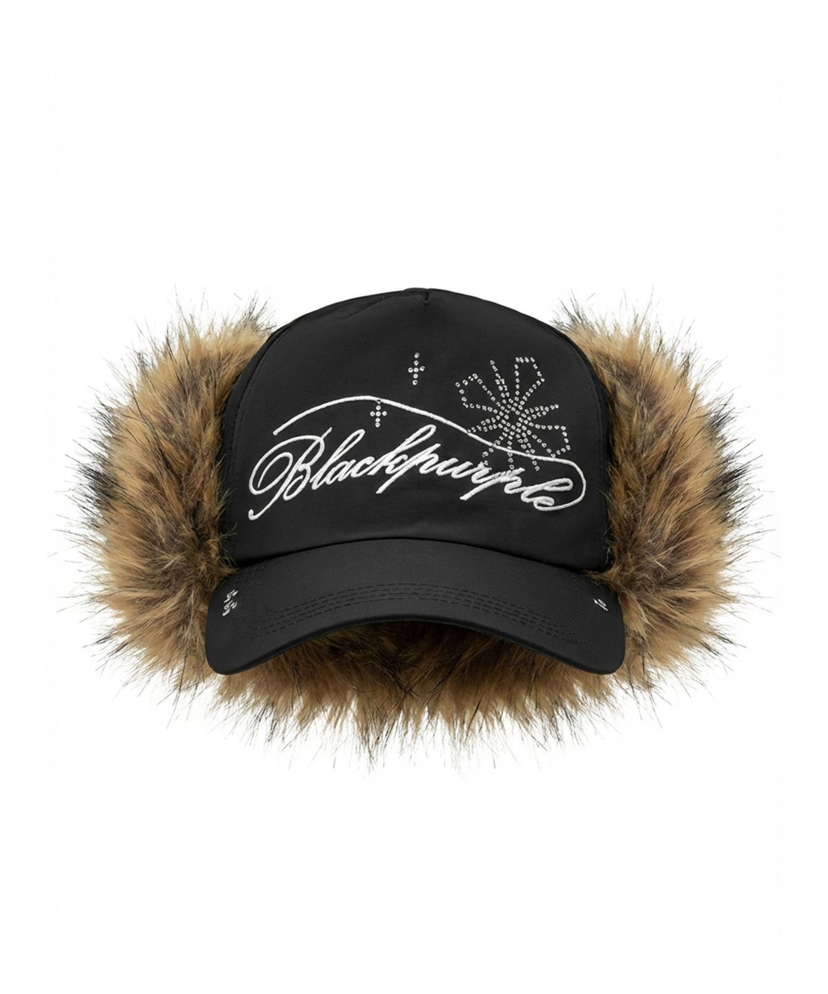 블랙 퍼플(BLACK PURPLE) 헤일로 트루퍼 캡 Halo Trapper Cap_Brown