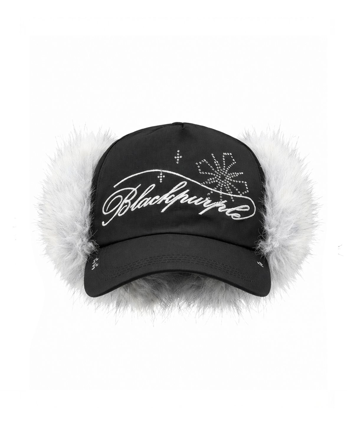 블랙 퍼플(BLACK PURPLE) 헤일로 트루퍼 캡 Halo Trapper Cap_White