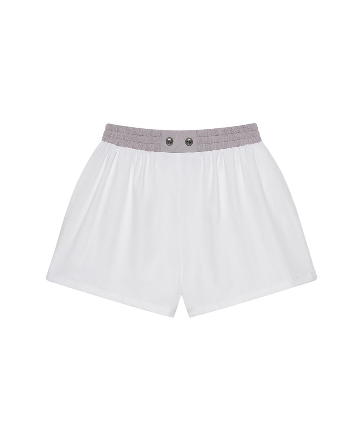 블랙 퍼플(BLACK PURPLE) 페이즈 새깅 쇼츠 Phase Sagging Shorts_White