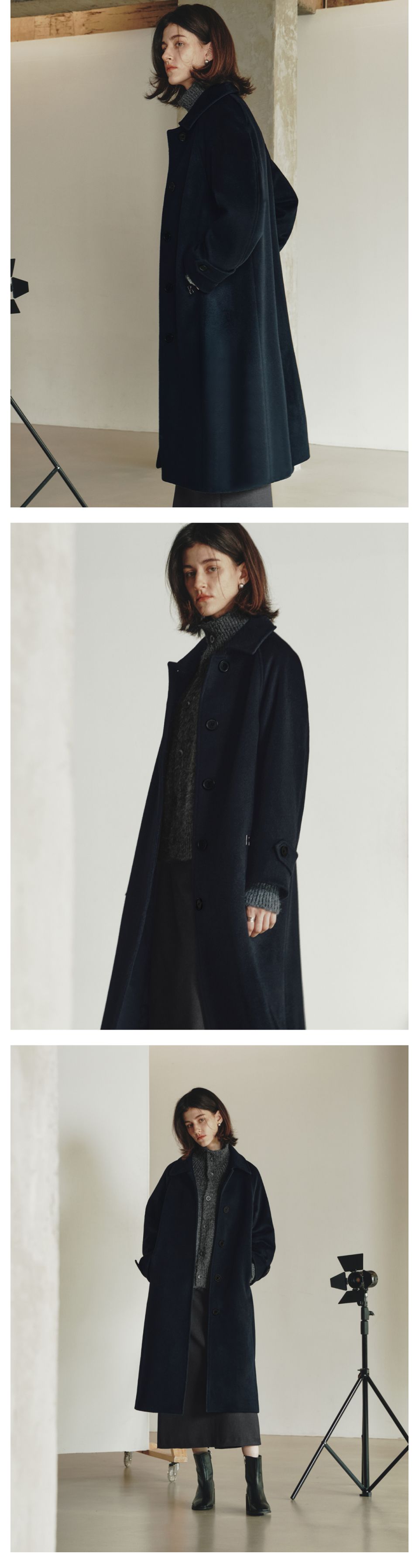 MUSINSA公式 | ZERO STREET [3カラー] ルゼロ カシミヤウール ロングコート